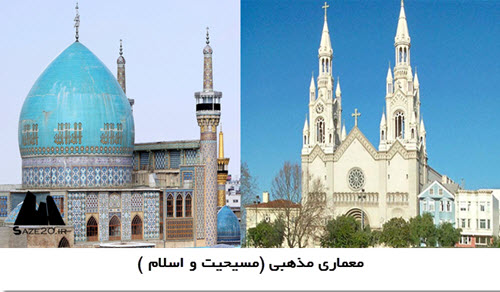 پاورپوینت معماری مذهبی (مسیحیت و اسلام )