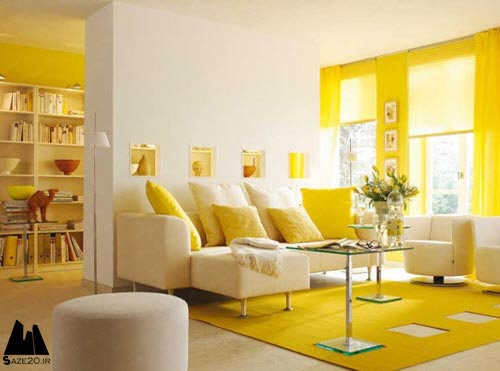 نگاهی به کاربرد رنگ زرد در طراحی داخلی,کاربرد رنگ زرد در طراحی داخلی,دکوراسیون,