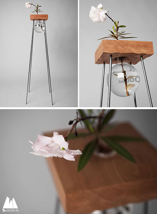 طراحی زیبای میز برای نمایش گل