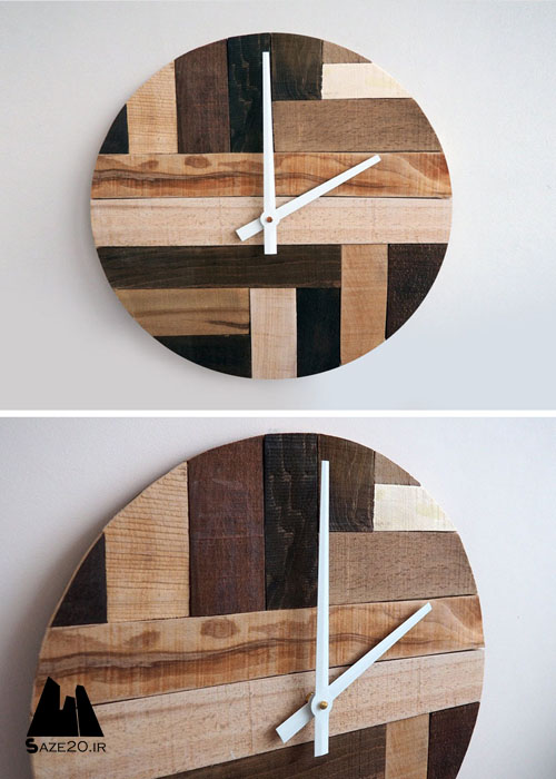 چهارده نمونه از ساعت‌های دیواری چوبی
