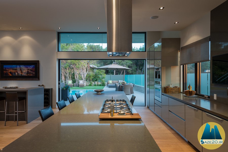 طراحی فضای آشپزخانه ویلا