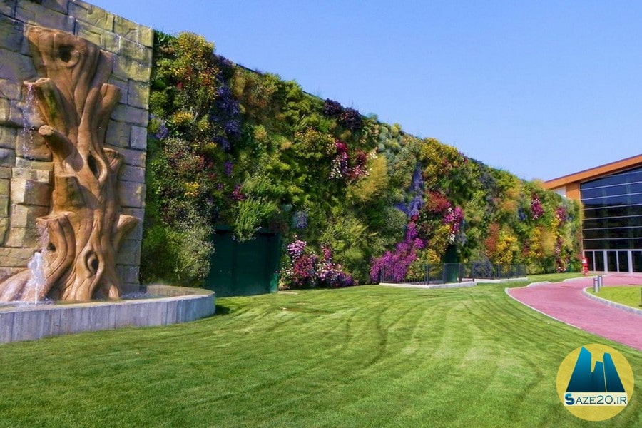 انواع دیوار سبز در محوطه سازی ویلا
