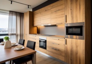 راهنمای خرید برچسب کابینت آشپزخانه طرح چوبی و هایگلاس