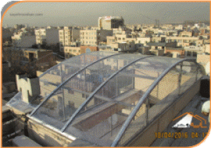 پوشش وید با نورگیر حبابی و ورق پلی کربنات