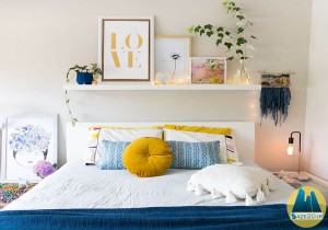 15 ایده دلنشین و جذاب برای دکوراسیون اطراف تخت خواب